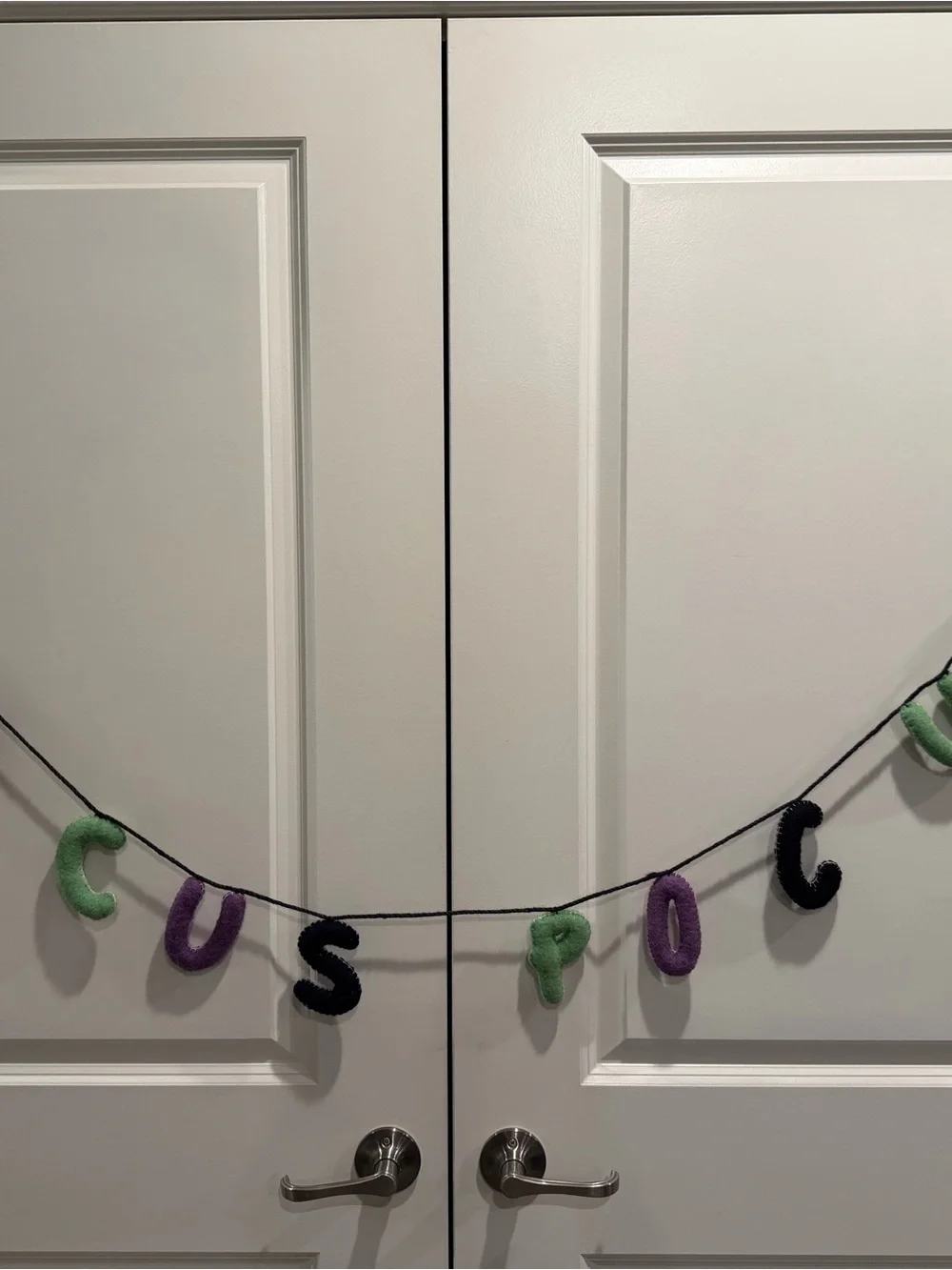 Witch themed halloween decor